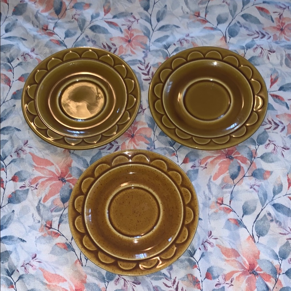 Vintage, Set of 3 Bread and Butter Plates